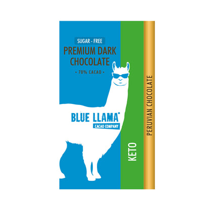 Blue Llama Chocolate - Keto (Sugar Free) 72% Cacao 1.7oz